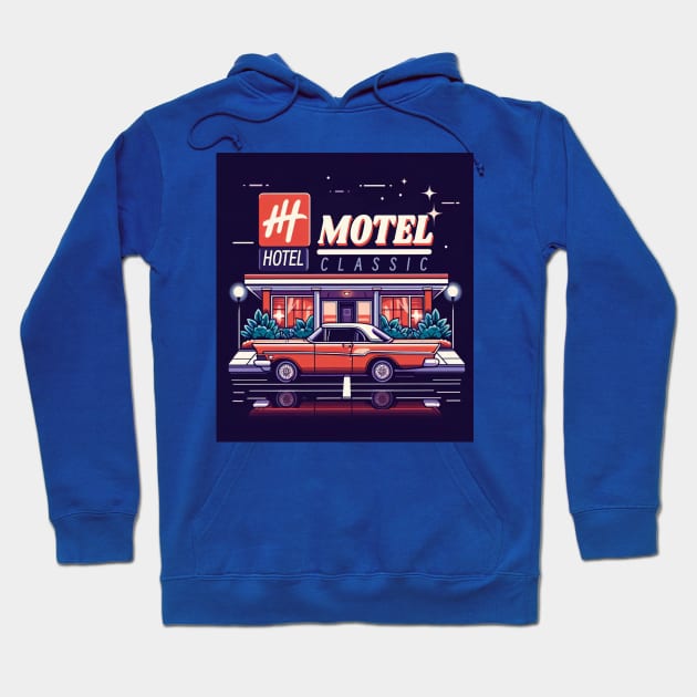 Hotel motel classic Hoodie by gidpickywo